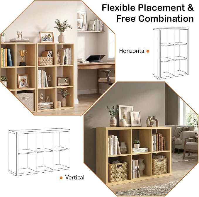 WannabeMyself【2026 Wooden Thick Frame】 6 Cube Storage Organizer - Image 4