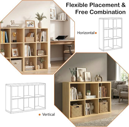 WannabeMyself【2026 Wooden Thick Frame】 6 Cube Storage Organizer - Image 4