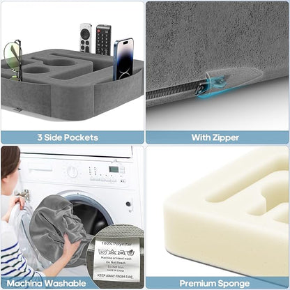 Couch Cup Holder Pillow, Sofa and Bed Caddy - Image 6