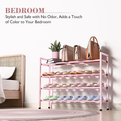 Bumusty 4-Tier Expandable Shoe Rack - Image 4