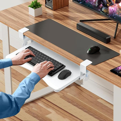 suptek Small Keyboard Tray Under Desk Pull Out - Image 4
