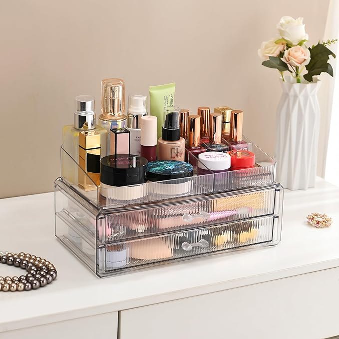 ZHIAI stackable storage drawers, acrylic storage rack, cosmetics and beauty - Image 5
