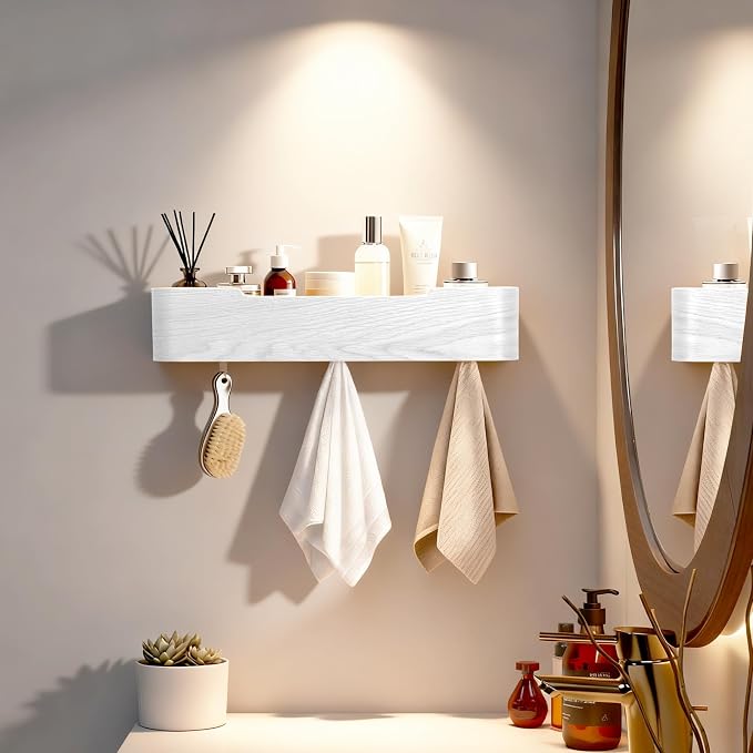 Wall Coat Rack Floating Shelves Modern Coat Rack Wall Mount - Image 7