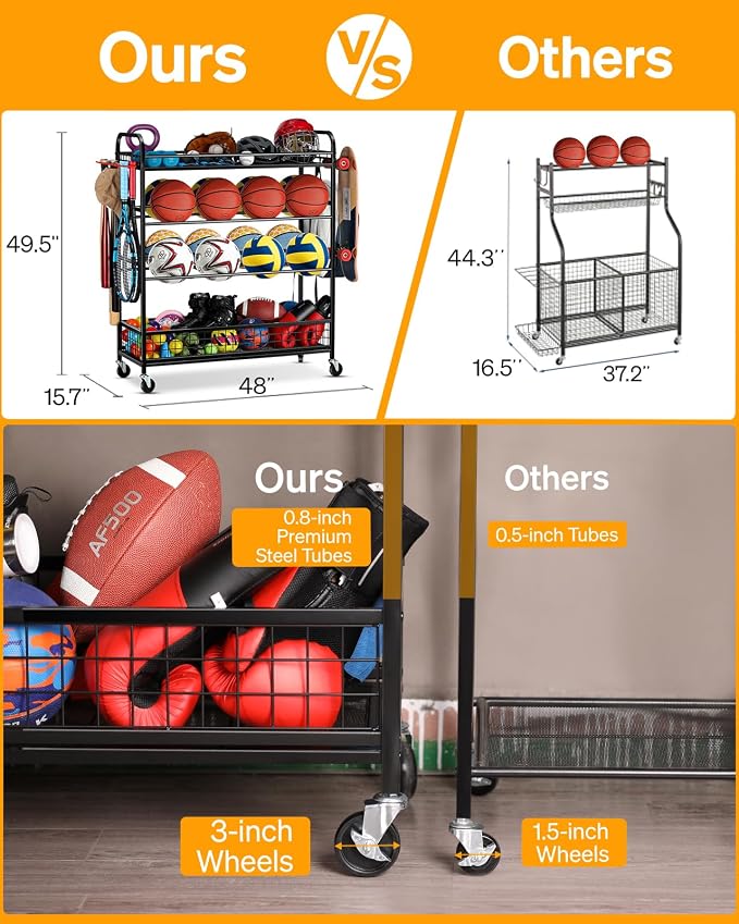 Garage Sports Equipment Organizer - Image 7
