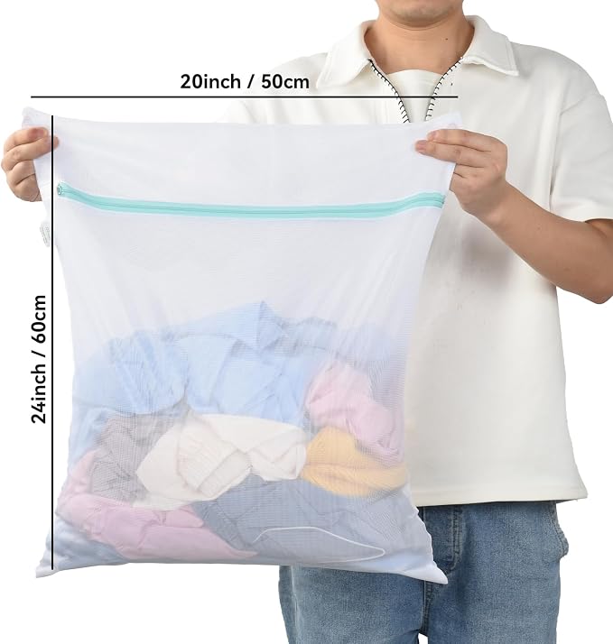 OTraki Mesh Laundry Bag for Delicates 20x24 inch Mesh Wash Bag for Washing - Image 3