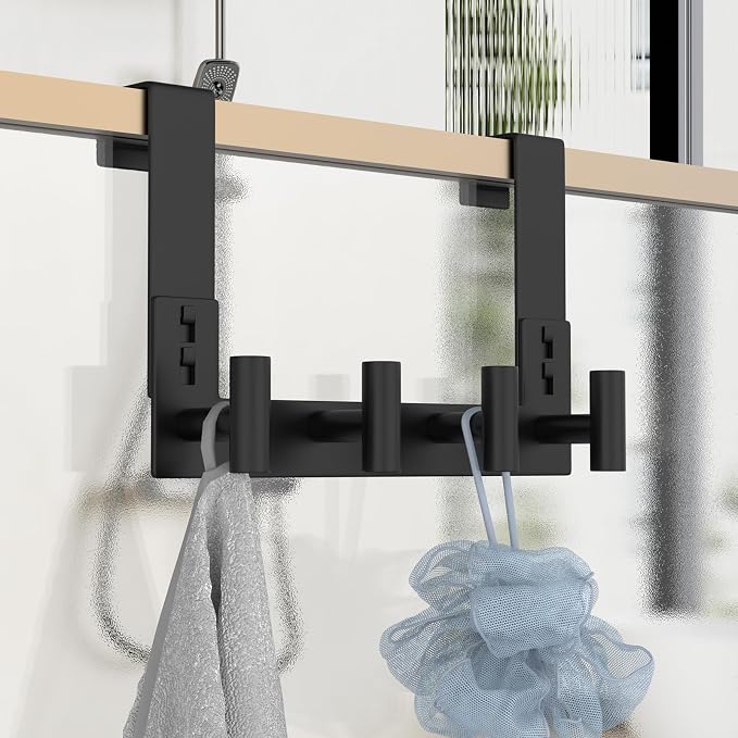 PMMASTO Over The Door Hooks, Fits 1-3/4" Thick Door No Drill Hooks - Image 7