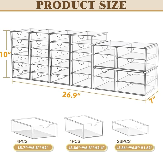 YFXCVSL Acrylic Makeup Organizer - Image 3