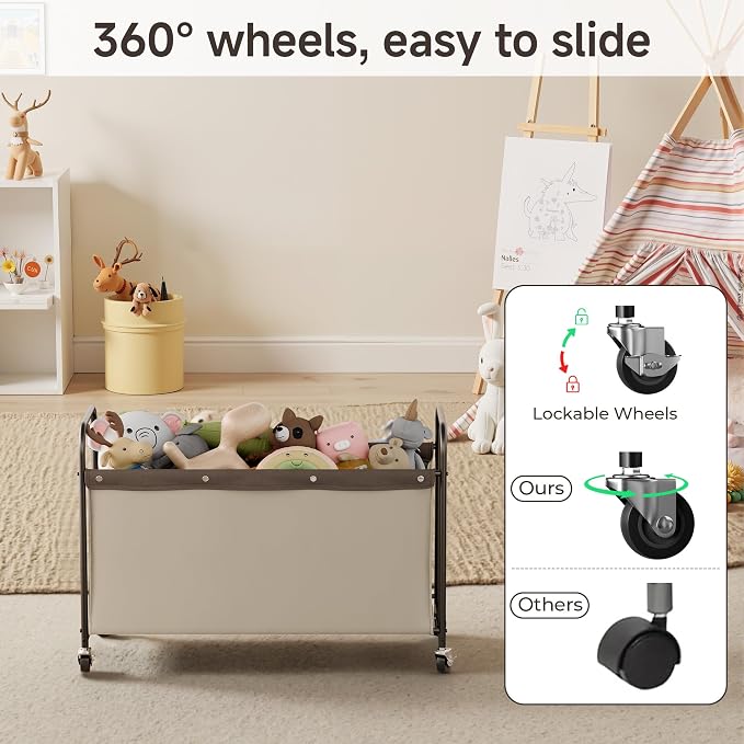 StorageWorks Toy Box with Wheels - Image 3