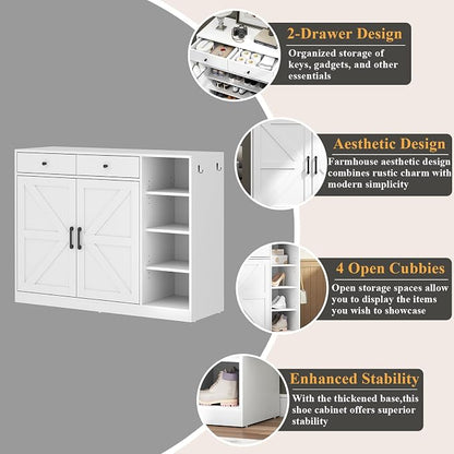 Loomie 5-Tier Shoe Cabinet - Image 4