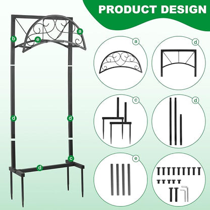 Garden Hose Holder Stand, Heavy Duty Freestanding Metal Hose Hanger Rack - Image 3