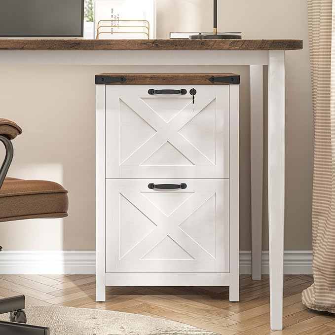 Farmhouse 2 Drawers File Cabinet - Image 2