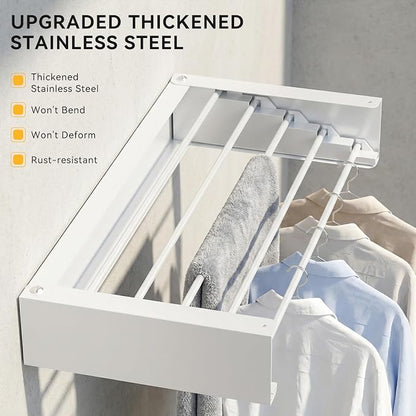 Clothes Drying Rack Wall Mounted - Image 6
