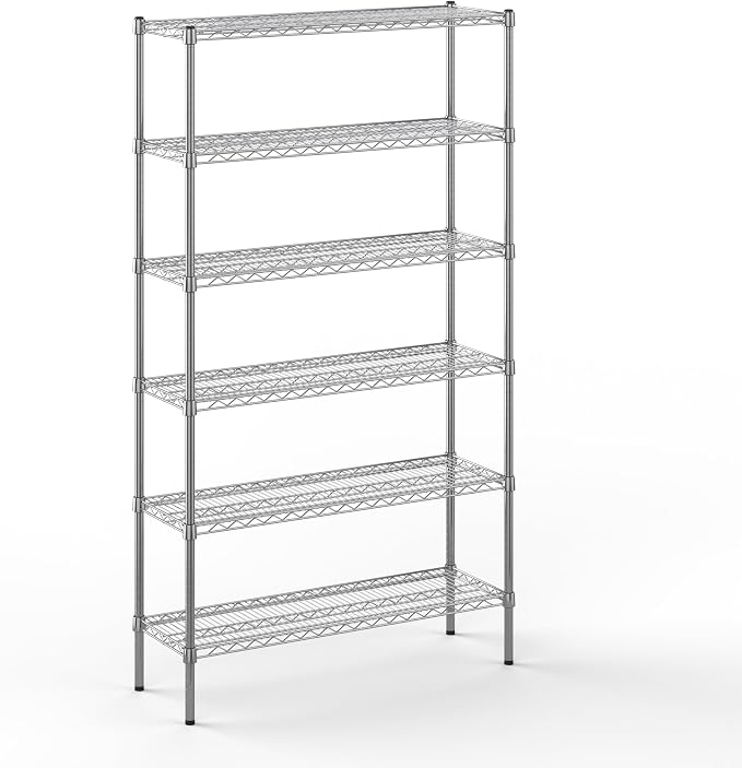 14" Deep x 42" Wide x 74" Height Wire Shelving Kit | 6-Tier | NSF Commercial by Regal+Altair