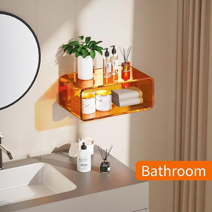 Acrylic Floating Nightstand, Bedside Table, Nightstand Shelf Wall Mounted - Image 7