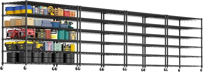 PrimeZone 6 Tier 80.7" H x 55.5" W x 24" D Wire Shelving by PrimeZone