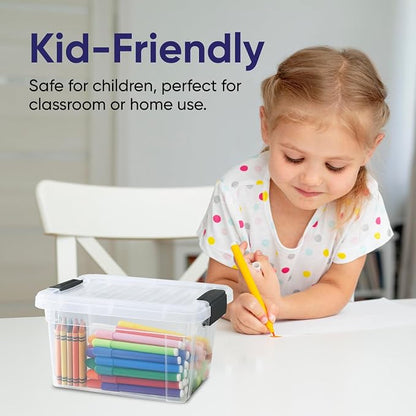 Superio Mini Storage Container Plastic Crayon Box Art Supplies and Sewing Case - Image 7