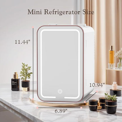 Mini Fridge for Bedroom, 6L/10 Can Skincare Fridge - Image 7