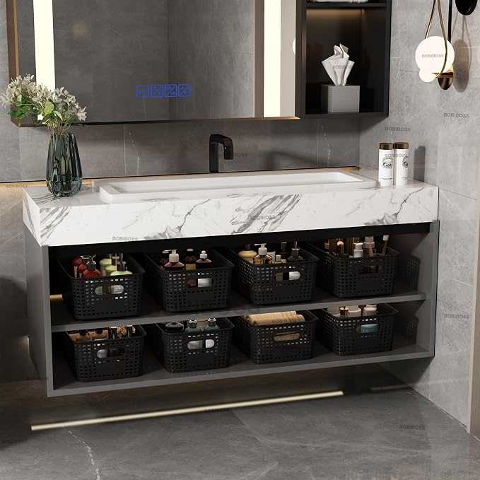 Black Plastic Storage Baskets - Image 7