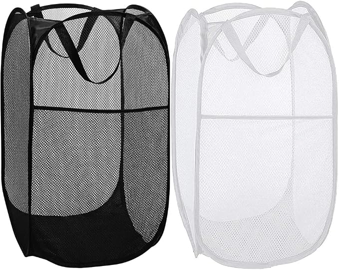 BATTOO Deluxe Strong Mesh Pop up Laundry Hamper Basket by BATTOO