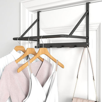 CHJgroup Over The Door Clothes Hanger, Metal Clothes Rack by CHJgroup