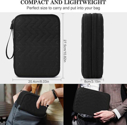 FYY Electronic Organizer, Extra Large Travel Cable Organizer Bag Pouch Portable - Image 2