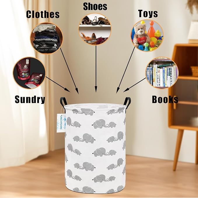 LANGYASHAN Storage Bin, Canvas Fabric Collapsible Organizer Basket - Image 4