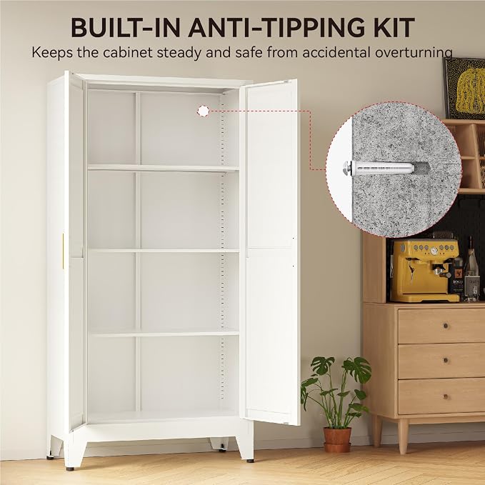 COFaR 61" Metal Pantry Cabinet - Image 7
