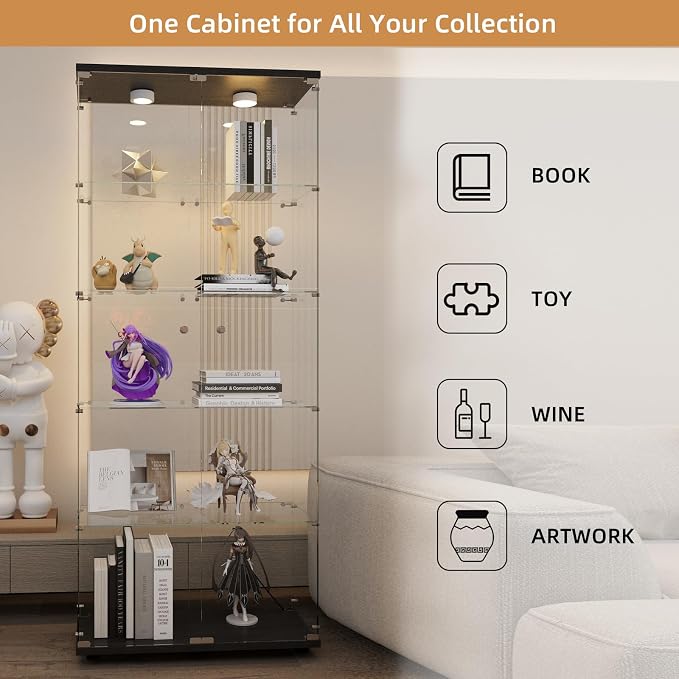 Beauty4U Glass Display Cabinet - Image 6