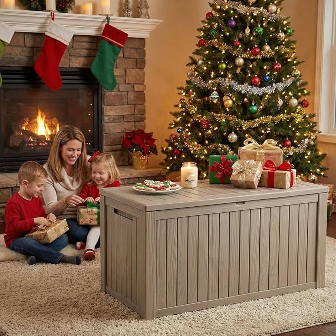 210 Gallon Outdoor Storage Bench Waterproof - Image 3