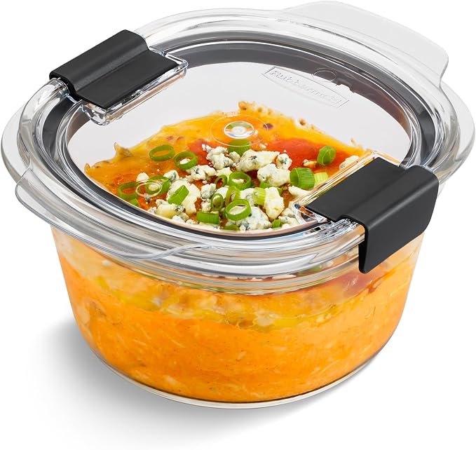 Rubbermaid Brilliance® Glass Round Leak-Proof 6-Piece Set Food Storage - Image 5