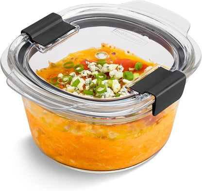 Rubbermaid Brilliance® Glass Round Leak-Proof 6-Piece Set Food Storage - Image 5
