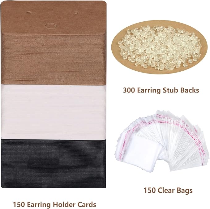 600 Pcs Earring Display Cards Set - Image 3