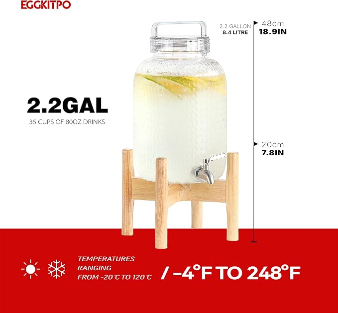 EGGKITPO 2.2 Gallon Drink Dispensers - Image 5