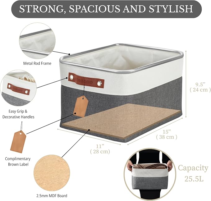 DECOMOMO Storage Baskets for Shelves - Image 4