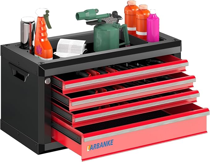 LARBANKE Portable 4-Drawer Tool Box by LARBANKE
