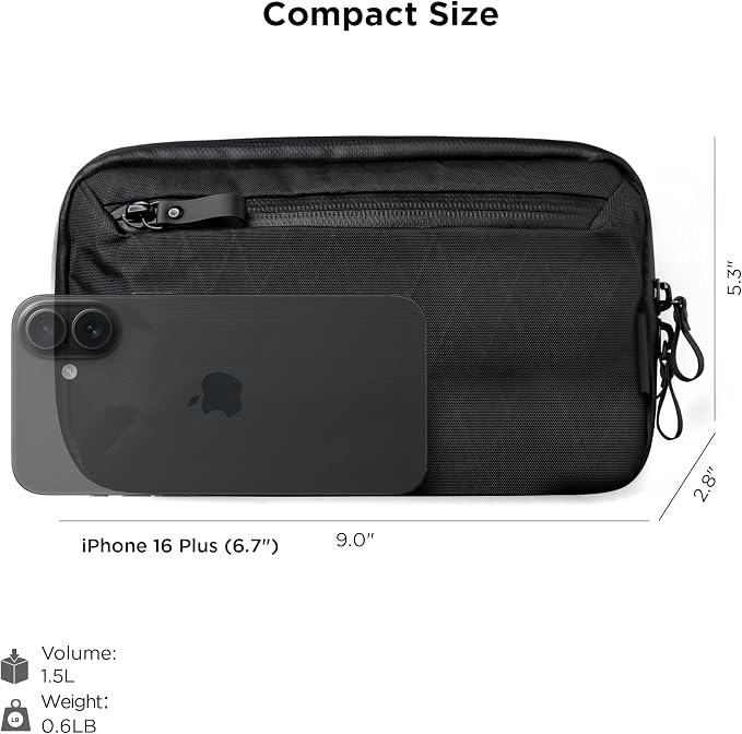 ALPAKA Elements Tech Case Mini Tech Pouch 1.5L Cable Bag Black X-Pac VX42 | - Image 2