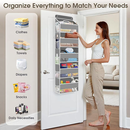 2 Pack Over The Door Organizer, Hanging Storage Organizer - Image 6