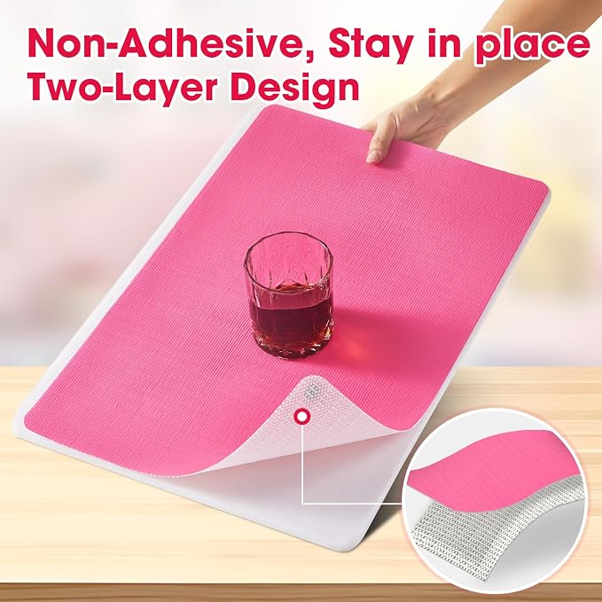Drawer and Shelf Liner, Non-Slip Kitchen Cabinet Liners Non-Adhesive Thick - Image 2