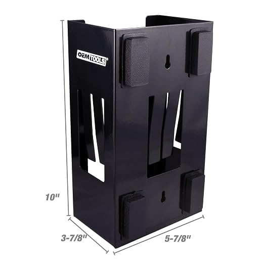 OEMTOOLS 23125 Black Magnetic Glove Dispenser, Disposable Gloves Box Holder - Image 3