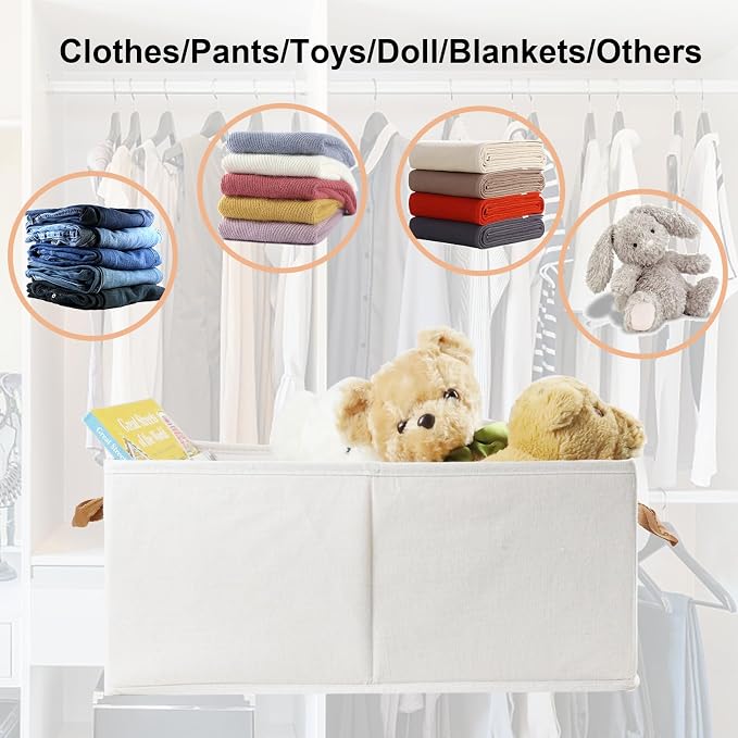 Fordonral Pack of 3 Large Capacity Storage Bins Closet Organizer System - Image 2