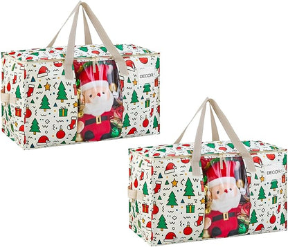 VENO 2 Pack Moving Bags, Large Christmas Storage Bins by Veno