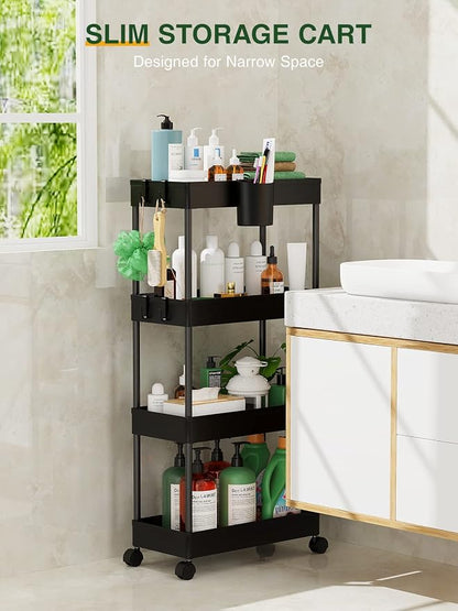 LEHOM Slim Rolling Storage Cart - Image 2