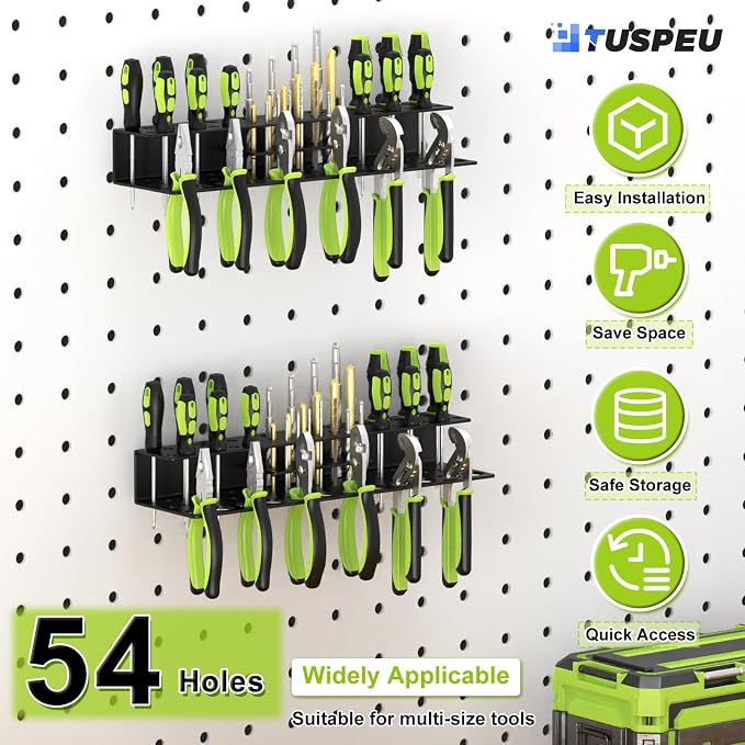 Screwdriver Holder Wall Mount, Heavy Duty Metal Utility Bit Organizer - Image 2