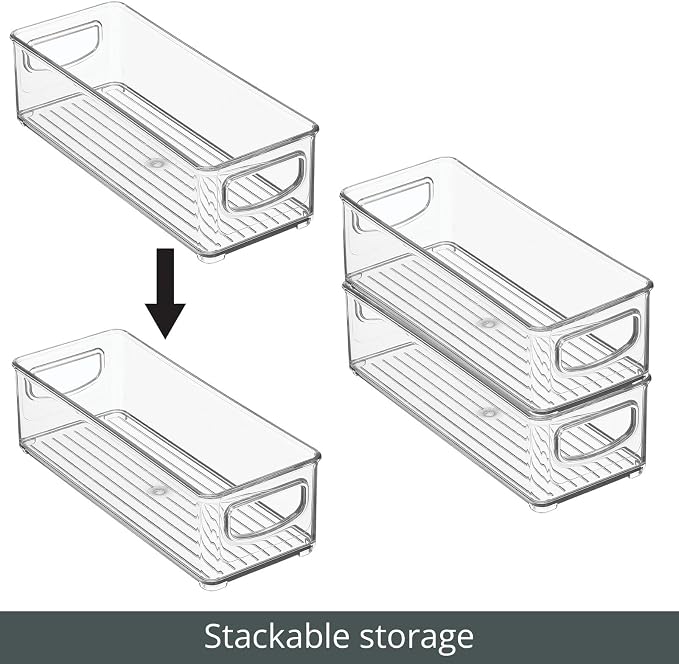 mDesign Plastic Bathroom Storage Container Bins w/ Handles - Image 5