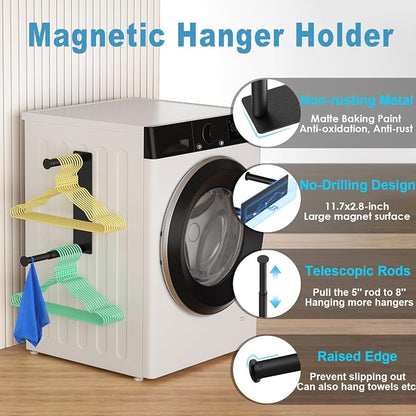 MFTEK Hanger Organizer Stacker, Magnetic Hanger Holder, Extendable Hanger - Image 5