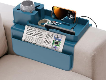 ENNVA Couch Arm Cup Holder Tray, Silicone Anti-Slip Sofa Armrest Table by ennva