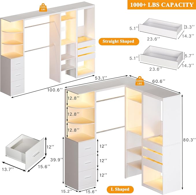 Large Corner Closet System Set - Image 8