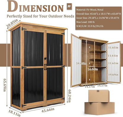 46" L Large Outdoor Storage Cabinet - Image 3