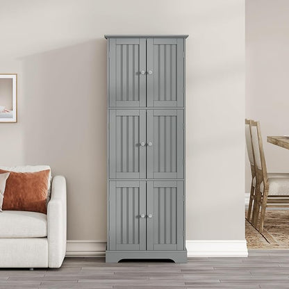 ChooChoo 63.2" Tall Bathroom Storage Cabinet - Image 5