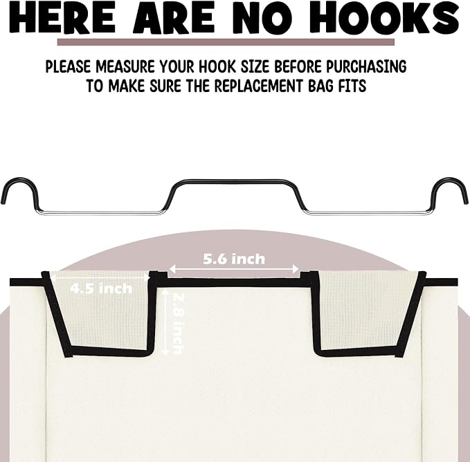 Bonuci 4 Pcs Laundry Sorter Replacement Bags Hamper Cart Removable Replacement - Image 3